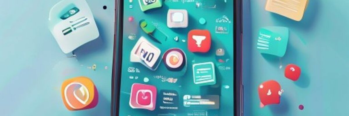 Smartphone displaying social media apps with properly capitalized text and hashtags